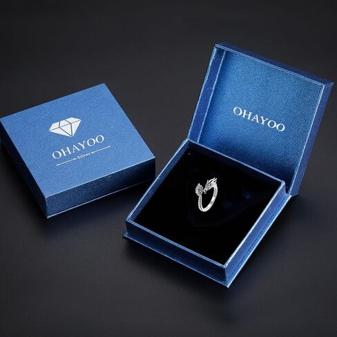 OHAYOO Hummingbird Daisy Ring 925 Sterling Silver Adjustable Hummingbird Open Ring Hummingbird Jewelry Gift for Women Girls in Kuwait