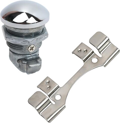 Push Button Gas Cap, Fuel Door Push Button Fit for Harley Electra Glide Street Glide Tri Glide Road Glide Tour Glide Ultra Limited Touring 1992-2025 Motorcycle Model, Latch Panel Oil Tank Accessories in Saudi Arabia