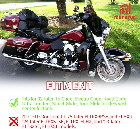 Push Button Gas Cap, Fuel Door Push Button Fit for Harley Electra Glide Street Glide Tri Glide Road Glide Tour Glide Ultra Limited Touring 1992-2025 Motorcycle Model, Latch Panel Oil Tank Accessories in Saudi Arabia