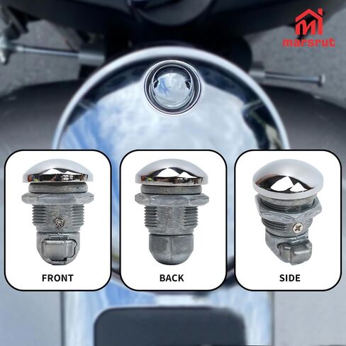 Push Button Gas Cap, Fuel Door Push Button Fit for Harley Electra Glide Street Glide Tri Glide Road Glide Tour Glide Ultra Limited Touring 1992-2025 Motorcycle Model, Latch Panel Oil Tank Accessories in Saudi Arabia