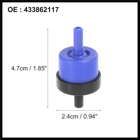PVC Vacuum Check Valve 433862117 for Volkswagen Jetta 1987-1999 for Audi A6 1995-2004 Durable Material in Saudi Arabia