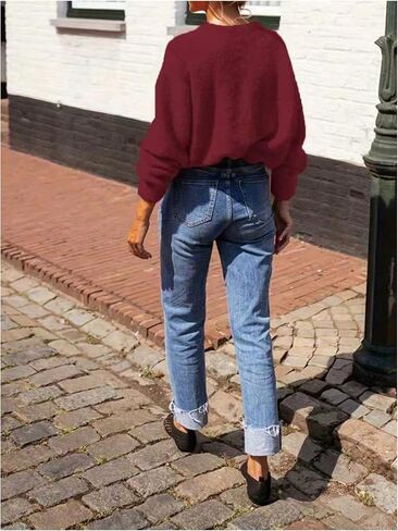 Women's Button Down Cardigan Long Sleeve Open Front Knit Sweater Fall Clothes in Saudi Arabia