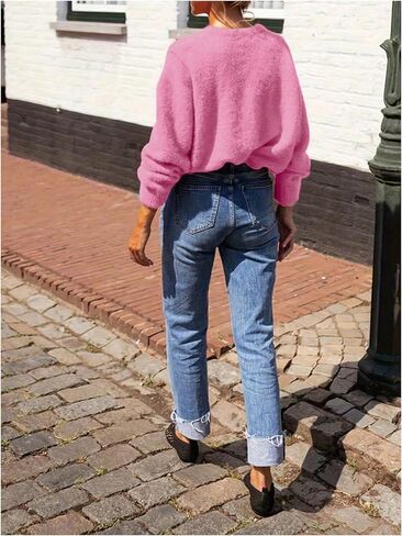 Women's Button Down Cardigan Long Sleeve Open Front Knit Sweater Fall Clothes in Saudi Arabia