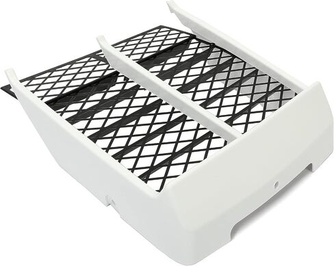 Kojem White Radiator Cover & Black Grille Compatible with 1987-2006 Yamaha Banshee 350 (YFZ350) ATV Plastic Parts in Saudi Arabia