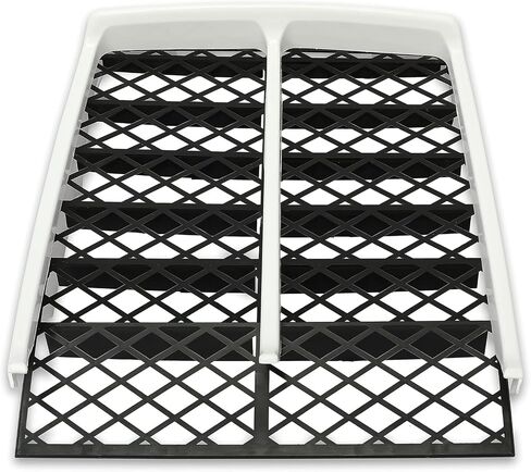 Kojem White Radiator Cover & Black Grille Compatible with 1987-2006 Yamaha Banshee 350 (YFZ350) ATV Plastic Parts in Saudi Arabia