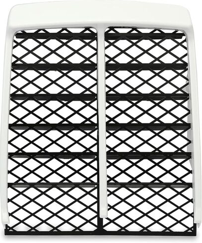 Kojem White Radiator Cover & Black Grille Compatible with 1987-2006 Yamaha Banshee 350 (YFZ350) ATV Plastic Parts in Saudi Arabia