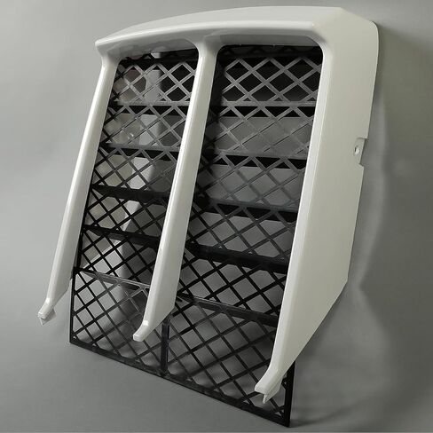 Kojem White Radiator Cover & Black Grille Compatible with 1987-2006 Yamaha Banshee 350 (YFZ350) ATV Plastic Parts in Saudi Arabia