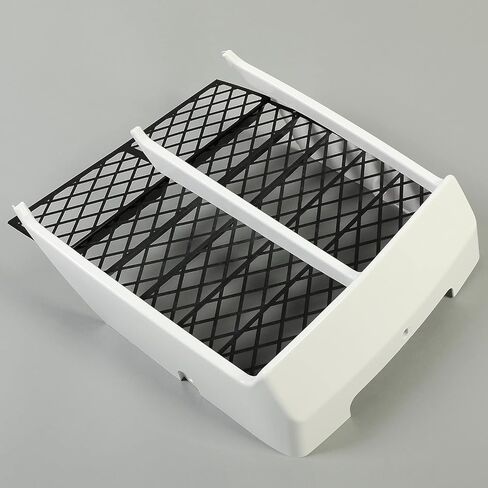 Kojem White Radiator Cover & Black Grille Compatible with 1987-2006 Yamaha Banshee 350 (YFZ350) ATV Plastic Parts in Saudi Arabia
