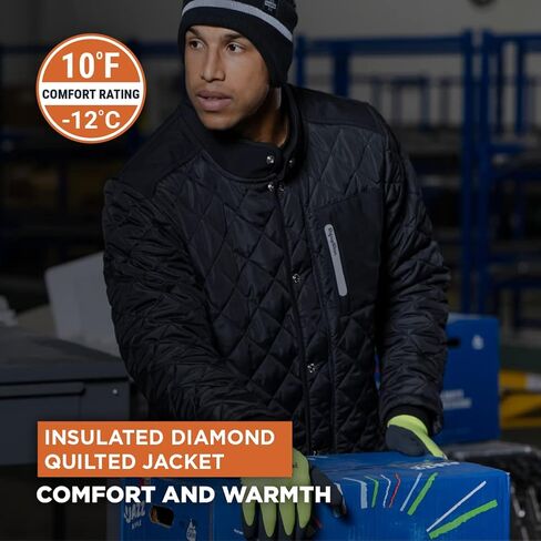 RefrigiWear Insulated Diamond Quilted Jacket in Saudi Arabia