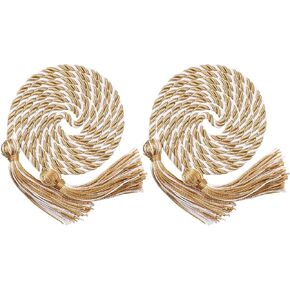 2 حزمة من حبال شرف التخرج، حبل أكاديمي مضفر مع شرابات لحفل المدرسة الثانوية 68 بوصة (أبيض كيلي أخضر أحمر) in Kuwait