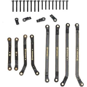 High Clearance 4 Links Set for SCX24 Gladiator & Dodge Power Wagon, Brass Links Set, Upgrade Parts for SCX24, Axial 1/24 RC Crawler Car Upgrade Accessories, 8Pcs, Black in Saudi Arabia