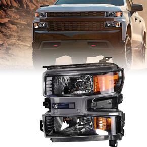 Zhaoyang Halogen Headlight Assembly Compatible with 2019 2020 2021 Chevrolet Silverado 1500 Front Head Lamps Replacement (Left Driver Side) in Saudi Arabia