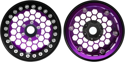 1.9 Aluminum Beadlock Wheels, 12mm Hex RC Wheel Rims for RC Crawlers TRX4 SCX10 VS4-10 Gen7 Gen8 MST CFX Upgrades (Dark Purple) in Saudi Arabia