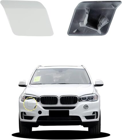 غطاء غسالة المصباح الأمامي للسيارة متوافق مع BMW X5 F15 F16 35dx 35i 35ix 40ex 50ix 2014 2015 2016 2017 2018 غطاء فوهات غسالة المصباح 51117378589 51117378590 in Saudi Arabia