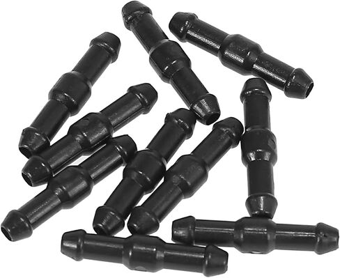 X AUTOHAUX 10pcs I Shaped Plastic 2 Way Windshield Washer Hose Connector Tube Pipe Fitting Splitter Adapter for Car in Saudi Arabia