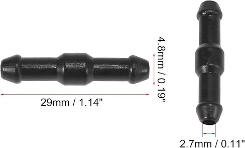 X AUTOHAUX 10pcs I Shaped Plastic 2 Way Windshield Washer Hose Connector Tube Pipe Fitting Splitter Adapter for Car in Saudi Arabia
