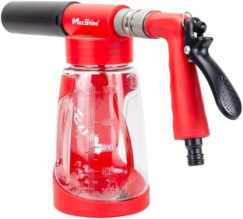 MaxShine Universal Low-Pressure Car Wash Foam Gun – Heavy-Foaming Spray Nozzle, Fits Standard Garden Hose, Adjustable Flow & Mist Pattern, Auto Detailing Accessory in Saudi Arabia
