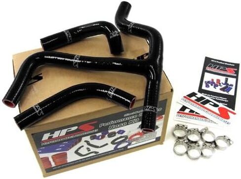 HPS (57-1255-BLK) طقم خرطوم المشعاع السيليكون الأسود لسوزوكي RMZ450 in Kuwait