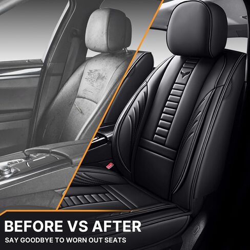 مجموعة كاملة من أغطية مقاعد السيارات ذات المقاس العالمي تناسب نيسان ماكسيما 2009-2025، أطقم داخلية للسيارات من جلد البولي يوريثان مع مسند رأس ووسادة خلفية بخط أسود وأزرق in Kuwait