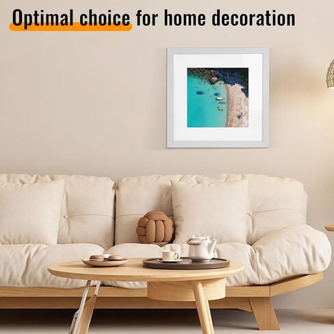 مجموعة إطارات صور سوداء مقاس 12 × 12، مصنوعة من زجاج عالي الدقة وإطار صور مربع، تعرض صورة مقاس 8 × 8 مع حصيرة أو 12 × 12 بدون حصيرة، وإطار صور مجمعة على سطح المكتب والحائط in Saudi Arabia