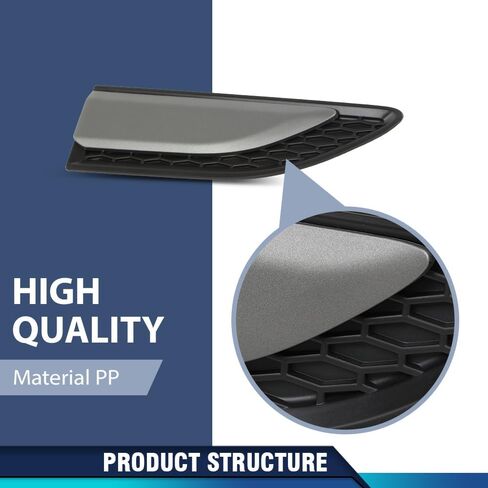 PIT66 Right Fender Grille Trim Cover Compatible with Land Rover Discovery Sport 2015-2016 LR058534 Black in Saudi Arabia