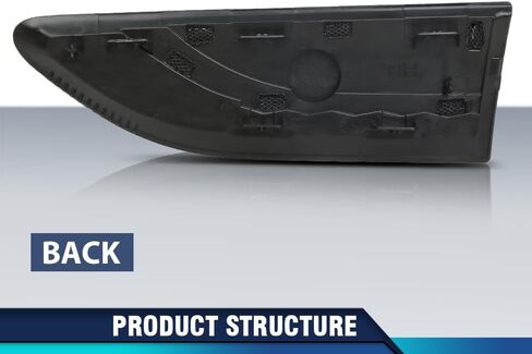 PIT66 Right Fender Grille Trim Cover Compatible with Land Rover Discovery Sport 2015-2016 LR058534 Black in Saudi Arabia