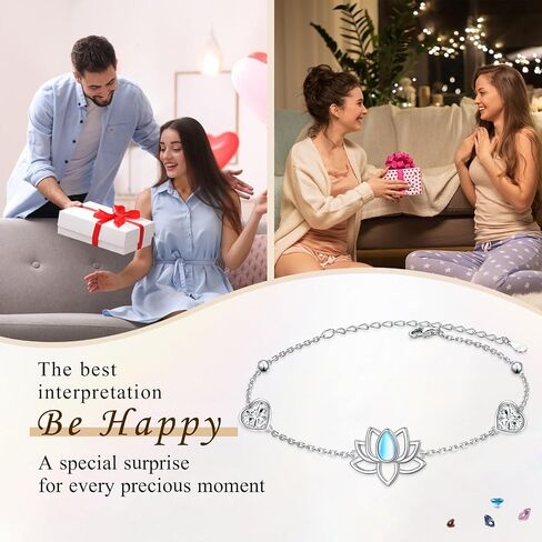 Edelweiss Bracelets for Women Sterling Silver Flower Edelweiss Chain Bracelet Oktoberfest Jewelry Valentine's Day Gifts in Saudi Arabia