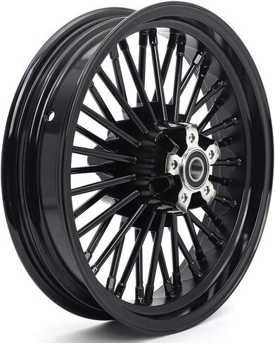 TOFR 21x3.5 18x5.5 Gloss Black Front Rear Rims Wheels 36 Fat Spokes Tubeless For Harley Softail Slim FLS 2018-2021 2019 2020 in Saudi Arabia