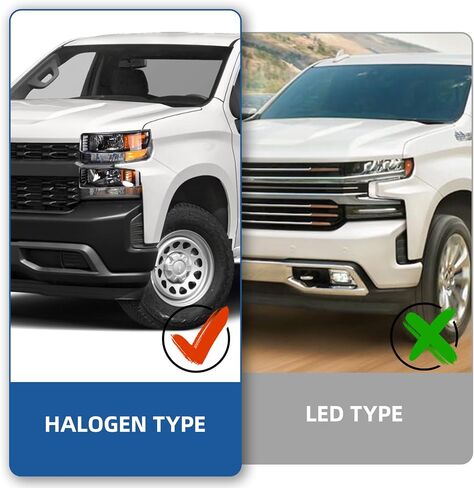 Zhaoyang Halogen Headlight Assembly Compatible with 2019 2020 2021 Chevrolet Silverado 1500 Front Head Lamps Replacement (Left Driver Side) in Saudi Arabia