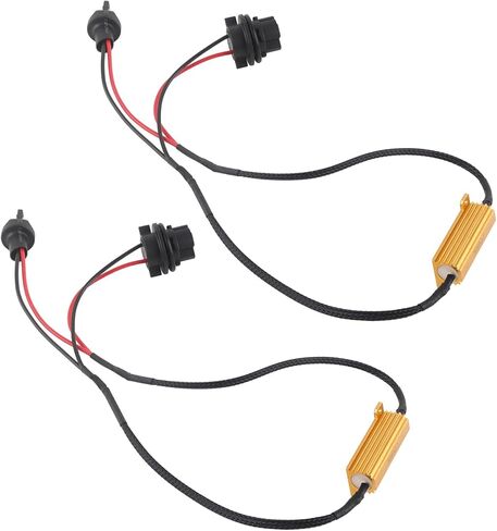 7440 T20 50W8RJ Hyper Flash Fix خطأ محولات الأسلاك لأضواء إشارة الانعطاف LED القضاء على الوميض المزعج والأخطاء مع 7440 7440A 992 T20 لمبات LED ذات خيوط واحدة in Kuwait