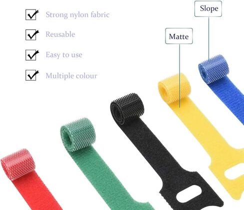 60 Pack Reusable Cable Labels & Cord Organizer Kit – Color-Coded Write-On Wire Labels with Marker + 30 Ties for Home Office Electronics Cord Management in Saudi Arabia