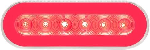 Optronics - STL111RC1224B - LED Tail GLOLT Oval PL3 Clear 12/24V - (Pack of 1) in Saudi Arabia