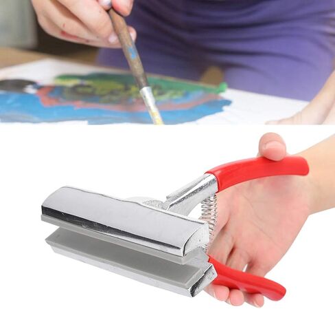 Pliers for Oil Painting, Wide Jaw 12cm Red Clamp with Spring, Stainless Steel Art Supplies, Stretching Pliers for Tightening on Frame, and in Kuwait