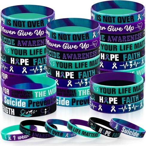 30 Pcs Leukemia Awareness Orange Ribbon Silicone Bracelets Kidney Cancer Bracelets Leukemia Lymphoma Cerebral Cancer Awareness Support Bracelets for Women Man Public Social Charity Welfare Event in Saudi Arabia