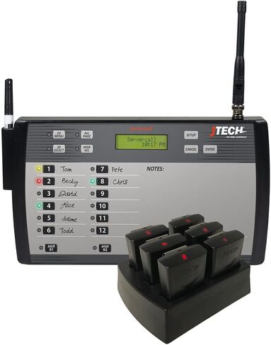 JTECH ServerCall® Transmitter Paging System -6 Rugged Pagers in Saudi Arabia