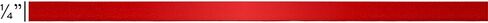 Offray 453795 1/4" Wide Single Face Satin Ribbon for Gift Wrapping, Decoration, and Crafts, Two Pack of 6-Yard Spools, Red in Saudi Arabia