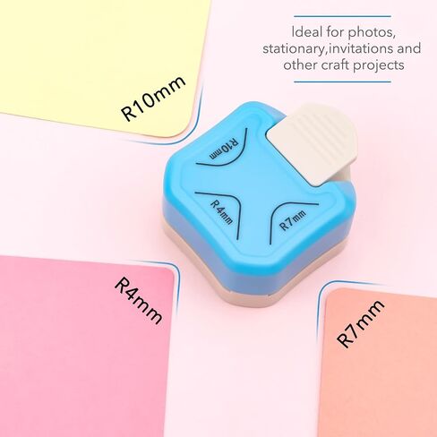 3-in-1 Corner Punch; 3-Way Paper Edge Cutter Corner Rounder for DIY Scrapbooking Card Making (Diagonal Corner Punch) in Saudi Arabia