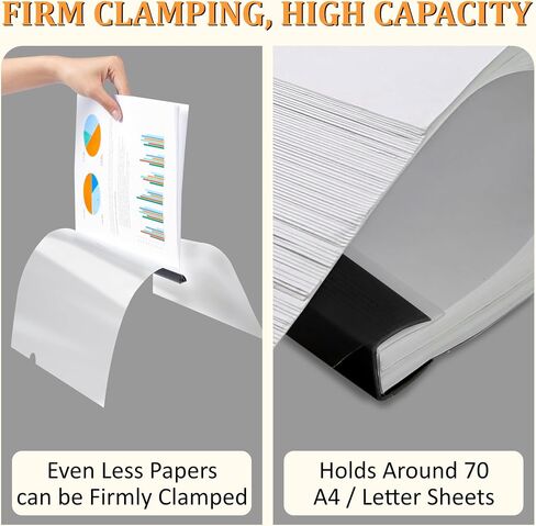 50 Pack Report Covers with Sliding Bar - Clear Plastic Presentation Folders for A4 & Letter Size Paper, 70 Sheet Capacity File Document Binder for School, Office, Resume & Business Use in Saudi Arabia