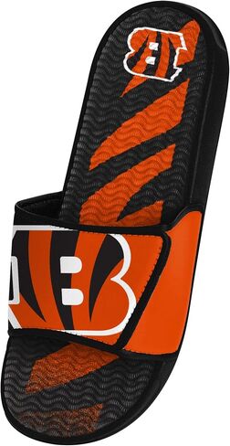 FOCO Kansas City Chiefs NFL Mens Team Stripe Gel Slide - L in Saudi Arabia