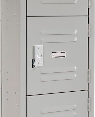 Global Industrial Six Tier Locker, 12x15x12, 6 Door, Unassembled, Gray in Kuwait