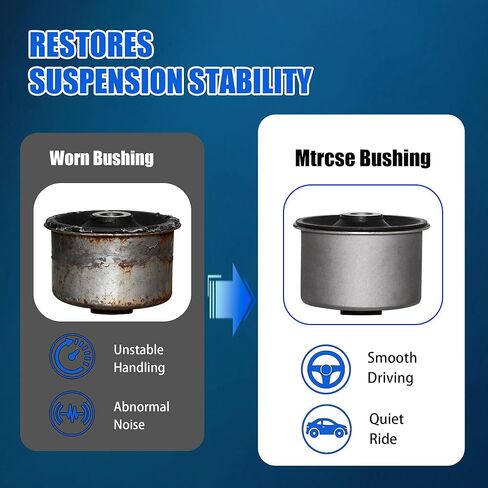 2PCS Suspension Trailing Arm Bushing Compatible with Dodge Grand Caravan Chry.sler Town & Country Ram C/V Volkswagen Routan, Replaces 4721356AA in Kuwait
