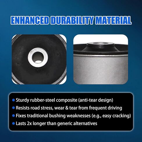 2PCS Suspension Trailing Arm Bushing Compatible with Dodge Grand Caravan Chry.sler Town & Country Ram C/V Volkswagen Routan, Replaces 4721356AA in Kuwait