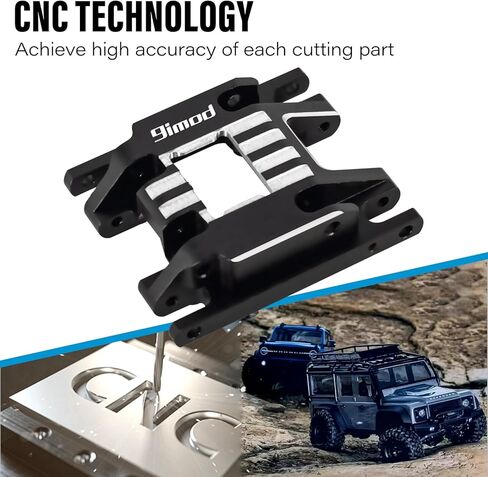 لوحة انزلاقية لأجزاء ترقية 1/18 RC الزاحف TRX4M، قاعدة علبة التروس المركزية لناقل الحركة الألومنيوم CNC (أحمر) in Kuwait