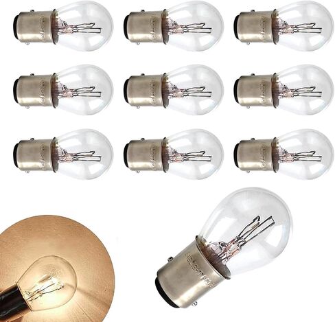 WZP 10PCS 1157 Tail Light Bulb, Universal Brake Light Bulb Compatible with P21/5W S25 BAY15D 7528 2357 2057 1016 1034 1076, Replacement for Marker Tail Running Parking Backup Lights (White) in Saudi Arabia