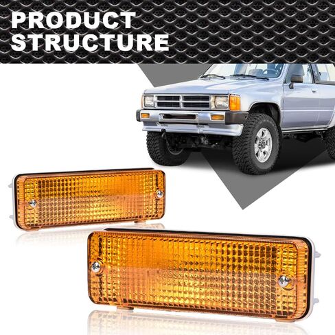 أضواء إشارة الانعطاف متوافقة مع Toyota 4Runner 1984-1989/ مناسبة لسيارة Toyota Pickup LN56 1984/ مناسبة لسيارة Toyota Pickup LN67 1987 مصابيح إشارة الانعطاف 8151089130، 8152089130 TO2521105 TO2530106 in Kuwait
