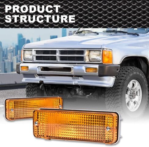 أضواء إشارة الانعطاف متوافقة مع Toyota 4Runner 1984-1989/ مناسبة لسيارة Toyota Pickup LN56 1984/ مناسبة لسيارة Toyota Pickup LN67 1987 مصابيح إشارة الانعطاف 8151089130، 8152089130 TO2521105 TO2530106 in Kuwait