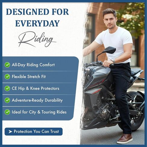 Torina BlackForge Cargo Pants for Men Lined with Aramid Fiber-CE Certified Armors-Class AA Motorcycle Riding Pants in Saudi Arabia
