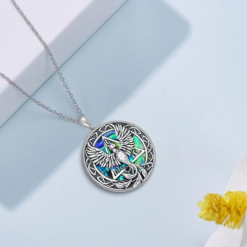 Fuguangju Tree of Life Sobriety Gift for Women 925 Sterling Silver Recovery Symbol AA Sobriety Necklace Alcoholics Anonymous Gifts for Women Men in Saudi Arabia