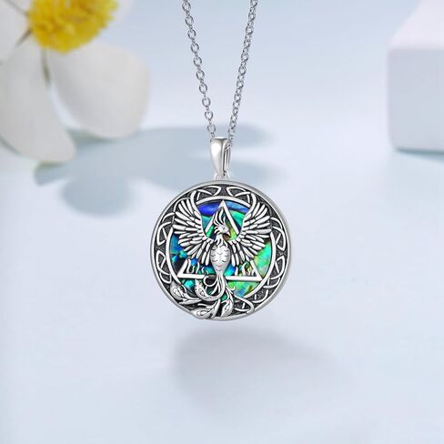 Fuguangju Tree of Life Sobriety Gift for Women 925 Sterling Silver Recovery Symbol AA Sobriety Necklace Alcoholics Anonymous Gifts for Women Men in Saudi Arabia