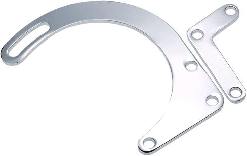 Aluminum Alternator Bracket Kit SBC Chrome Low Mount Alternator Bracket SWP SB Replacement for Chevy 350 Short Silver in Saudi Arabia